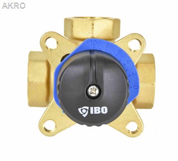 Zawór mieszający 3-drogowy trójdrożny 3/4" IBO MIX3